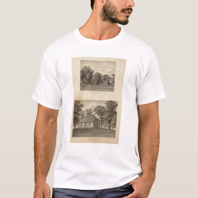 T-shirts Residência de Stuart da igreja de Augusta (Frente)