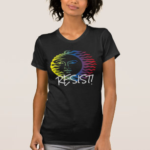 T-shirts "Resista" com este Sun colorido