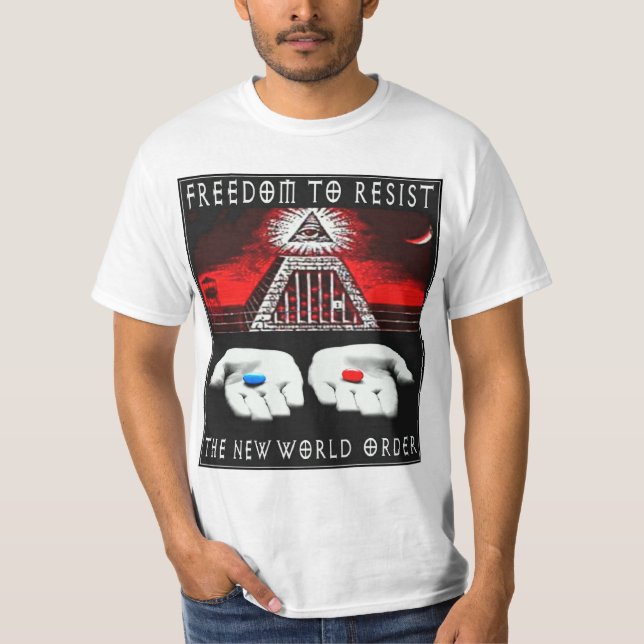 T-shirts Resista o ordem mundial novo (Frente)