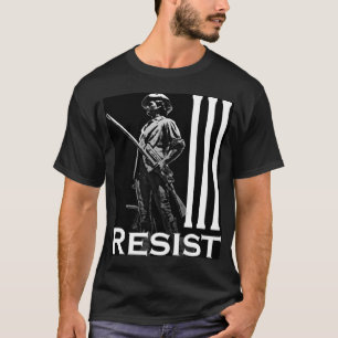 T-shirts Resista o preto do Minuteman 2