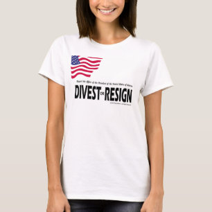 T-shirts Respeite a presidência… privam-se ou renunciam-
