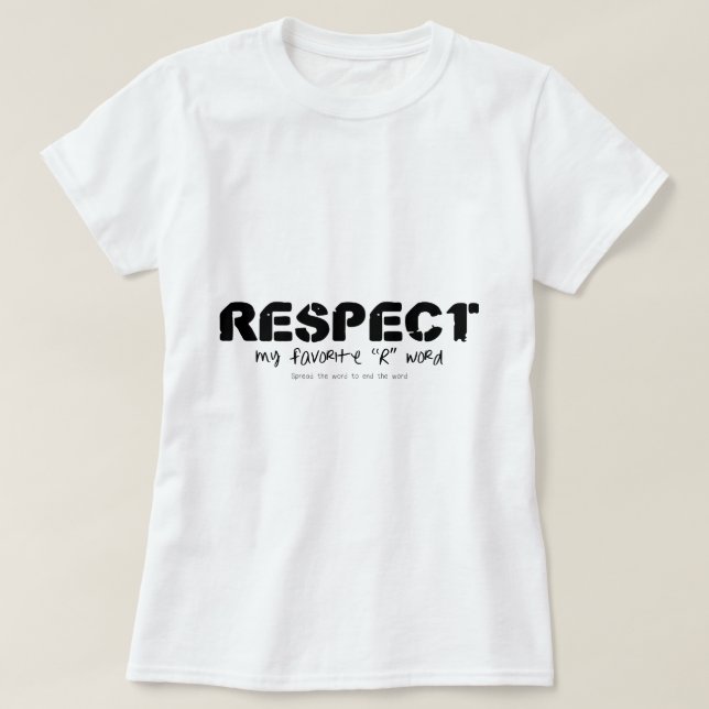 T-shirts Respeito (Frente do Design)
