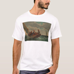 T-shirts Respirando (um vento justo) por Winslow Homer