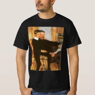 T-shirts Retrato Antigo de Pai e Filho por Mary Cassatt