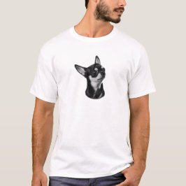 T-shirts Retrato chihuahua pintado à mão