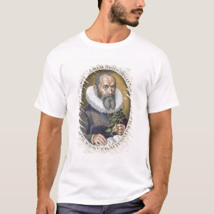T-shirts Retrato da manjericão Besler (1561-1629) em 1612,
