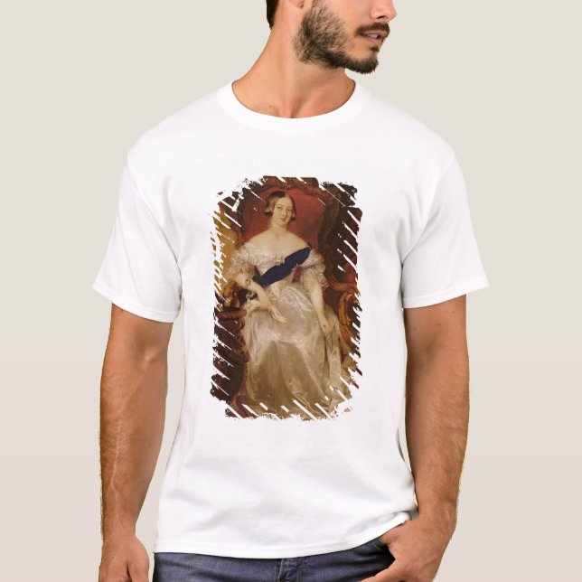 T-shirts Retrato da rainha Victoria (Frente)