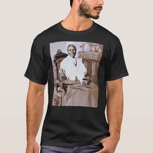 T-shirts Retrato da verdade do Sojourner cerca de 1870 (Frente)