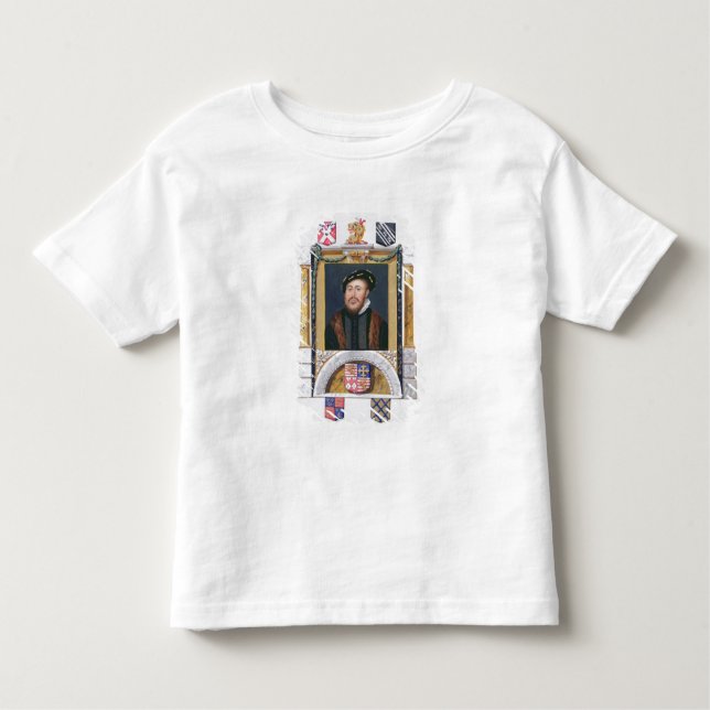 T-shirts Retrato de 1488-1545) duques de Charles Brandon (Frente)