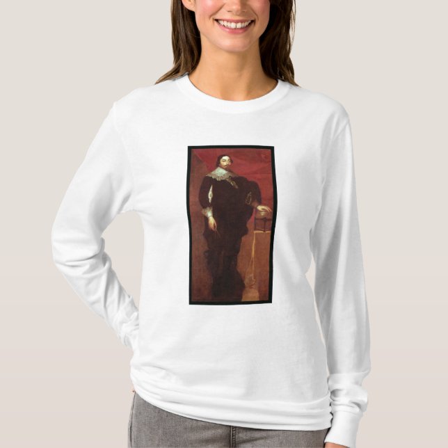 T-shirts Retrato de Abel Janszoon Tasman (Frente)