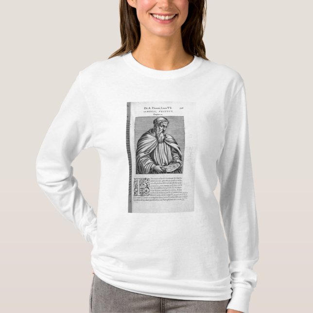 T-shirts Retrato de Amerigo Vespucci (Frente)