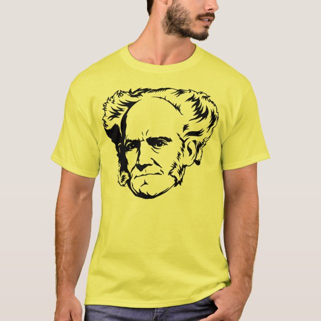 T-shirts Retrato de Arthur Schopenhauer (Frente)