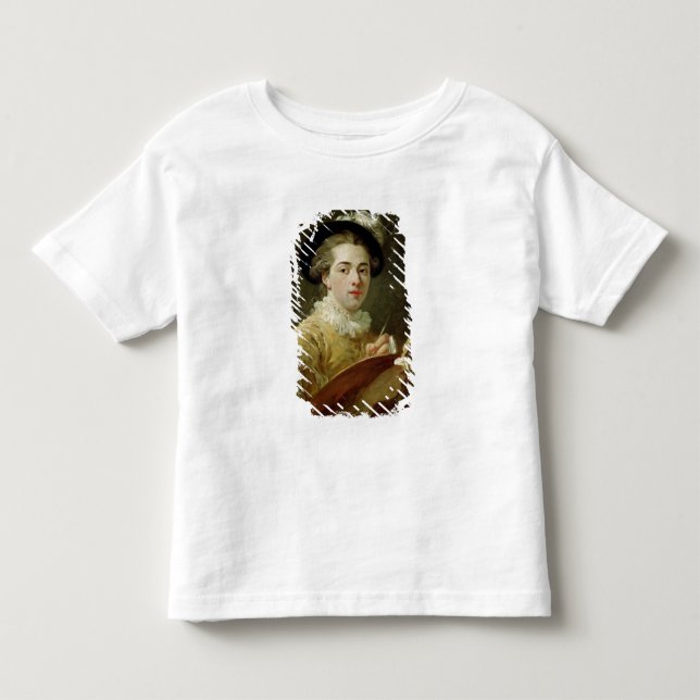 T-shirts Retrato de auto com paleta (Frente)
