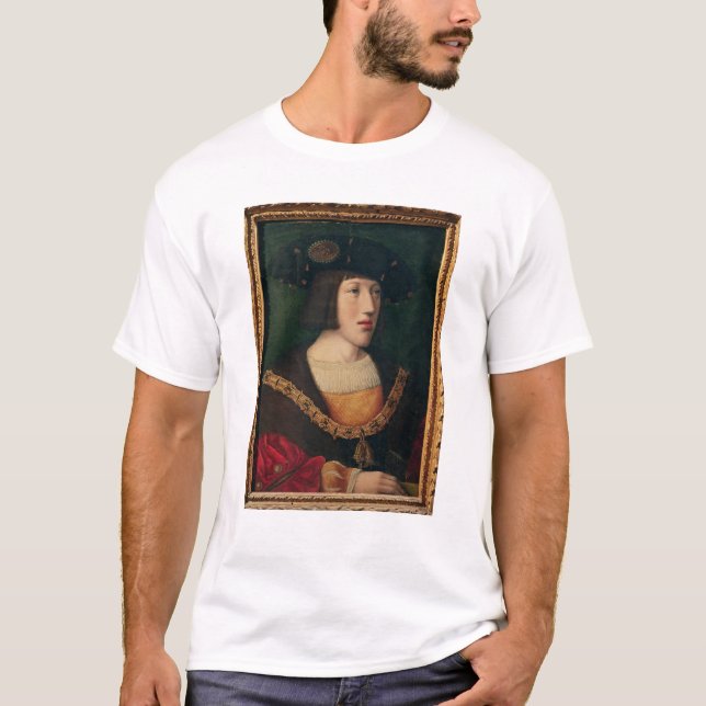 T-shirts Retrato de Charles V (Frente)