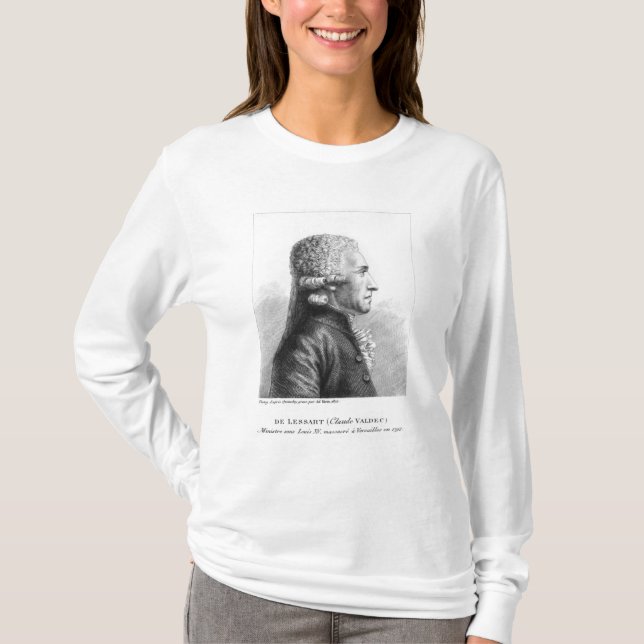 T-shirts Retrato de Claude Valdec de Lessart (Frente)