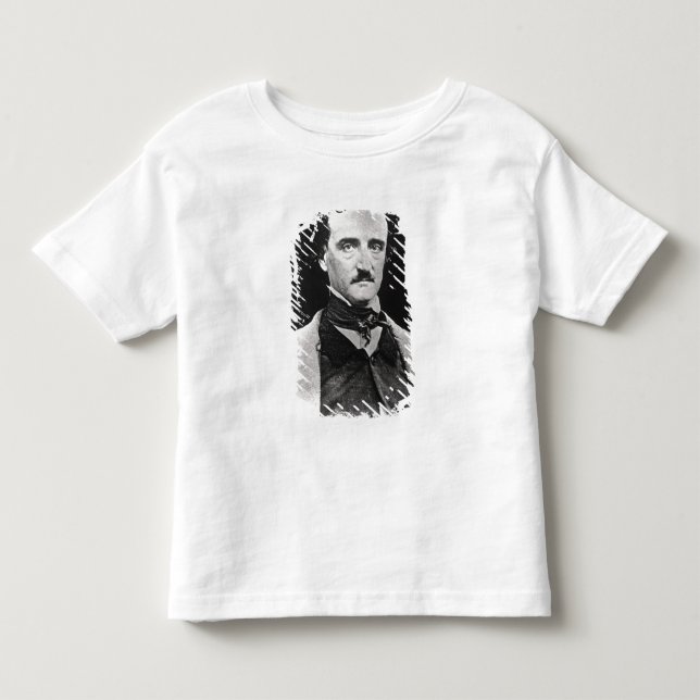 T-shirts Retrato de Edgar Allan Poe (Frente)