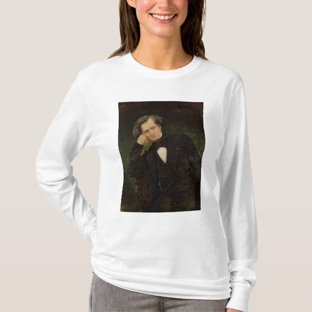 T-shirts Retrato de Hector Berlioz (Frente)