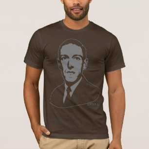 T-shirts Retrato de HP Lovecraft
