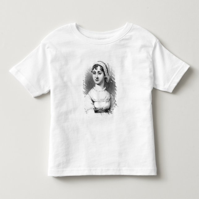 T-shirts Retrato de Jane Austen (Frente)