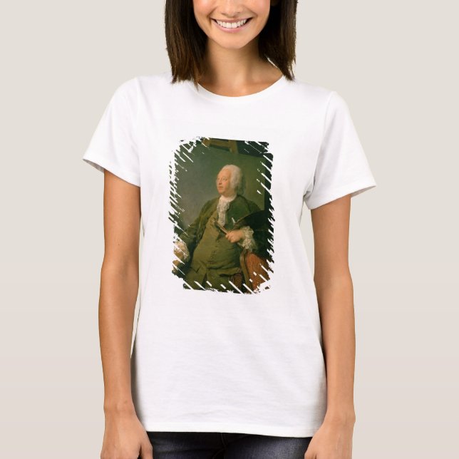 T-shirts Retrato de Jean-Baptiste Oudry (1686-1755) c.1753 (Frente)
