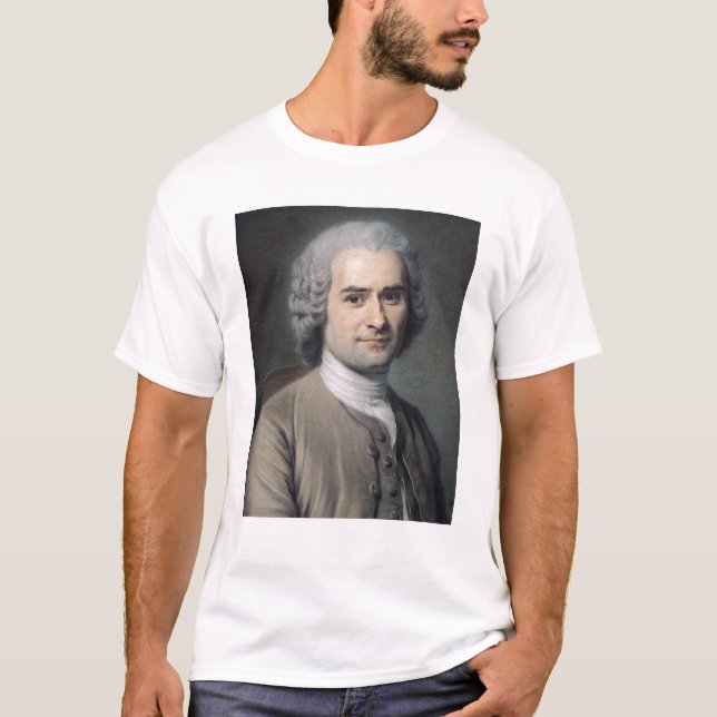 T-shirts Retrato de Jean-jacques Rousseau (Frente)