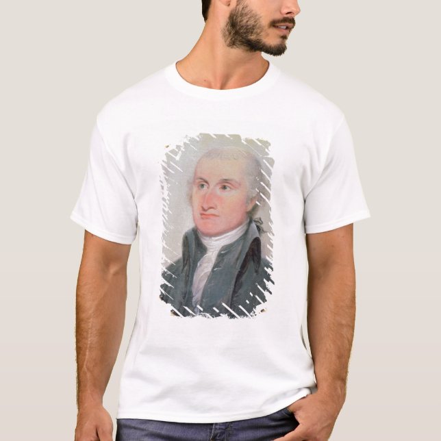 T-shirts Retrato de John Jay (Frente)