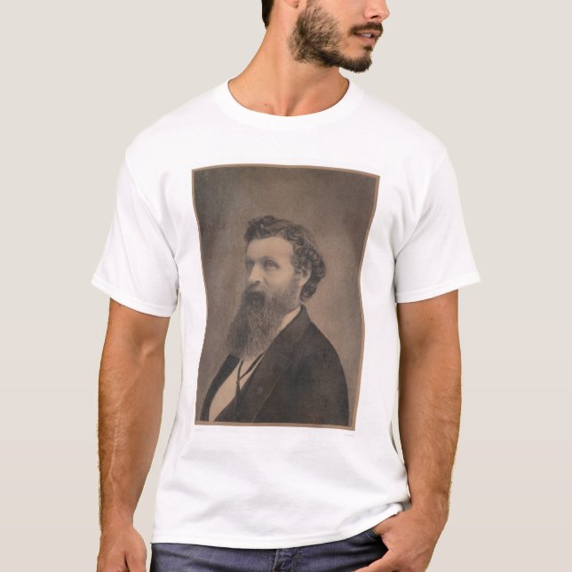 T-shirts Retrato de John Muir (1349) (Frente)