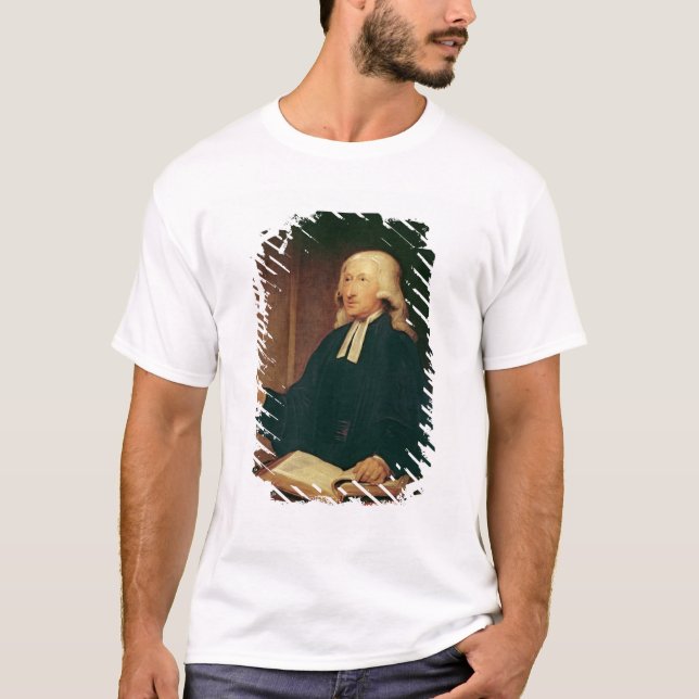 T-shirts Retrato de John Wesley 1788 (Frente)