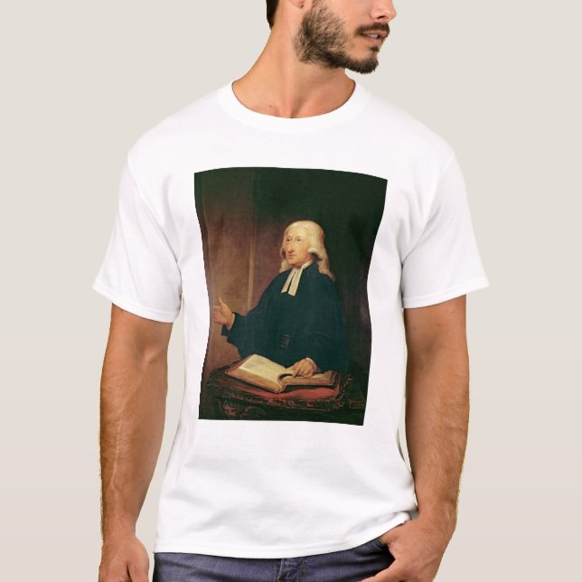 T-shirts Retrato de John Wesley 1788 (Frente)