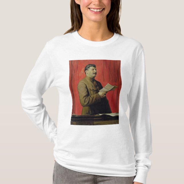 T-shirts Retrato de Josif Stalin, 1933 (Frente)