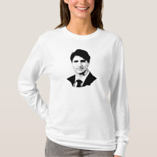 T-shirts Retrato de Justin Trudeau