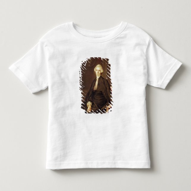 T-shirts Retrato de Laurence Sterne (Frente)