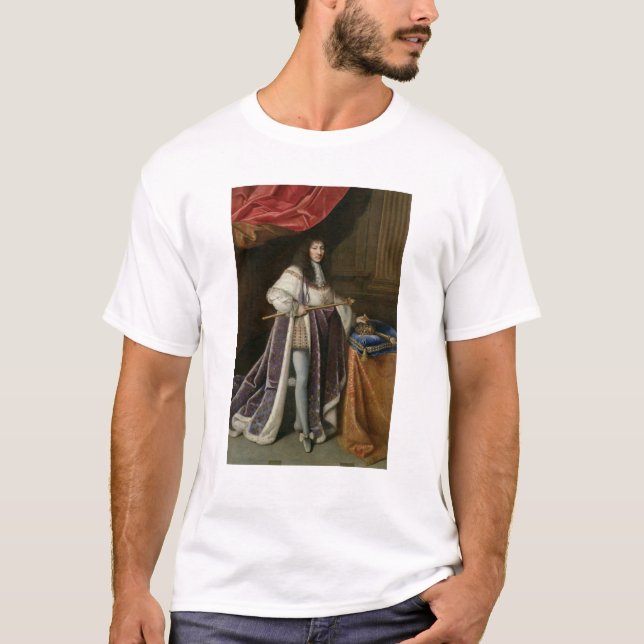 T-shirts Retrato de Louis XIV (Frente)