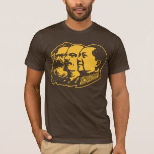 T-shirts Retrato de Marx Lenin Mao