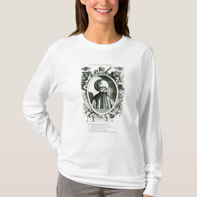 T-shirts Retrato de Mehmet III (Frente)
