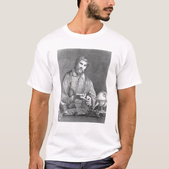 T-shirts Retrato de Michel de Nostradame (Frente)