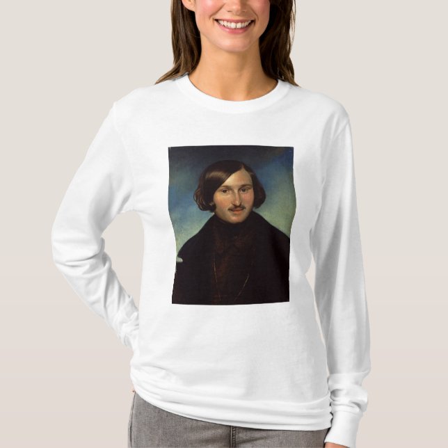 T-shirts Retrato de Nikolay Gogol, 1841 (Frente)