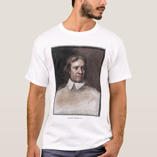T-shirts Retrato de Oliver Cromwell (Frente)