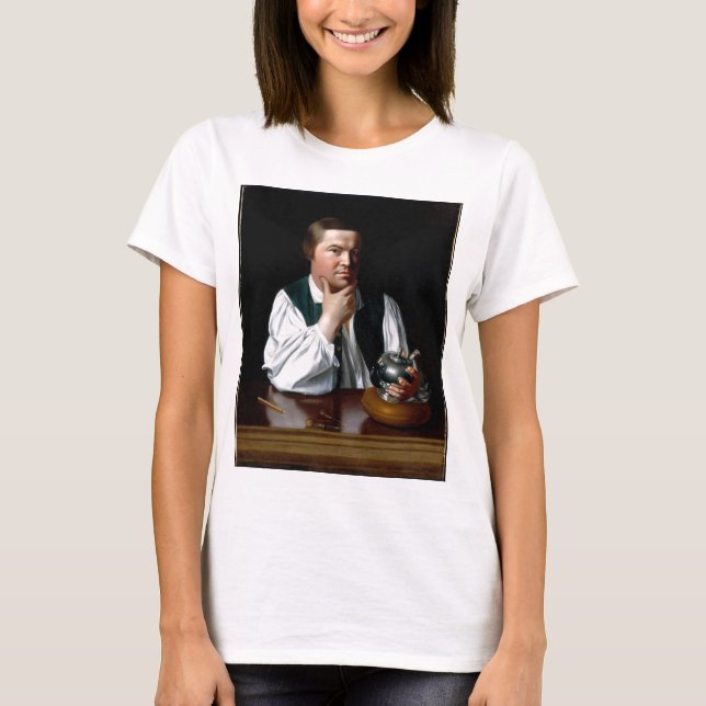 T-shirts Retrato de Paul Revere (Frente)