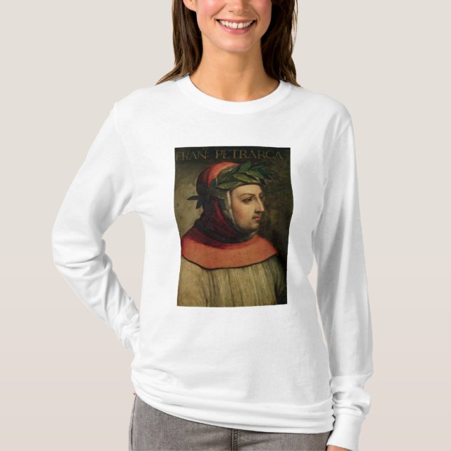 T-shirts Retrato de Petrarch (Frente)
