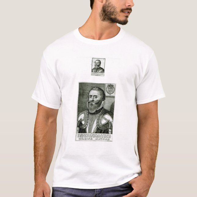 T-shirts Retrato de Philippe-Emmanuel de Lorena (Frente)