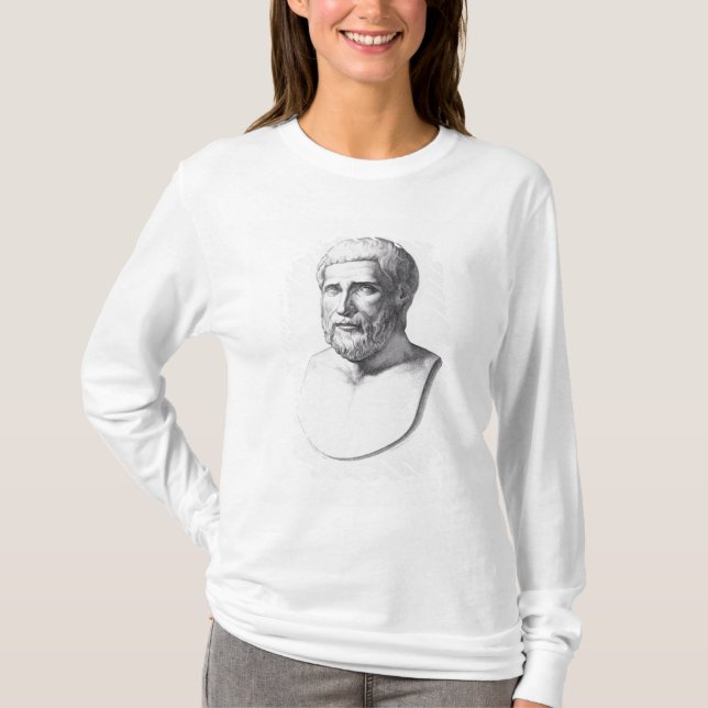 T-shirts Retrato de Pythagoras (Frente)
