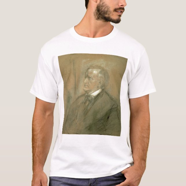 T-shirts Retrato de Richard Wagner 1868 (Frente)