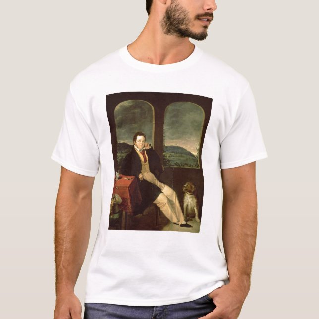 T-shirts Retrato de Schubert (Frente)