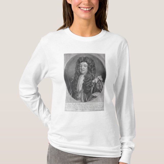 T-shirts Retrato de Sidney Godolphin (Frente)