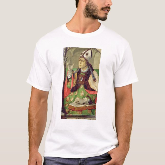 T-shirts Retrato de St Augustine, c.1475 (Frente)