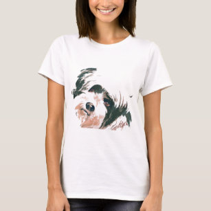T-shirts Retrato de Terrier tibetano