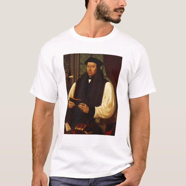 T-shirts Retrato de Thomas Cranmer 1546 (Frente)