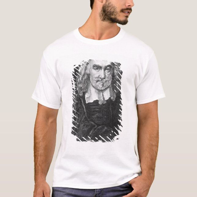 T-shirts Retrato de Thomas Hobbes (Frente)