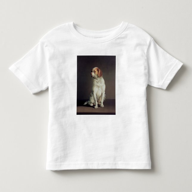 T-shirts Retrato de um Spaniel de rei Charles (Frente)